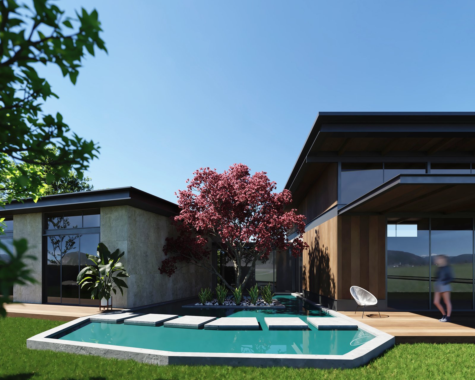 Exteriors Residential Render Architectural Visualization