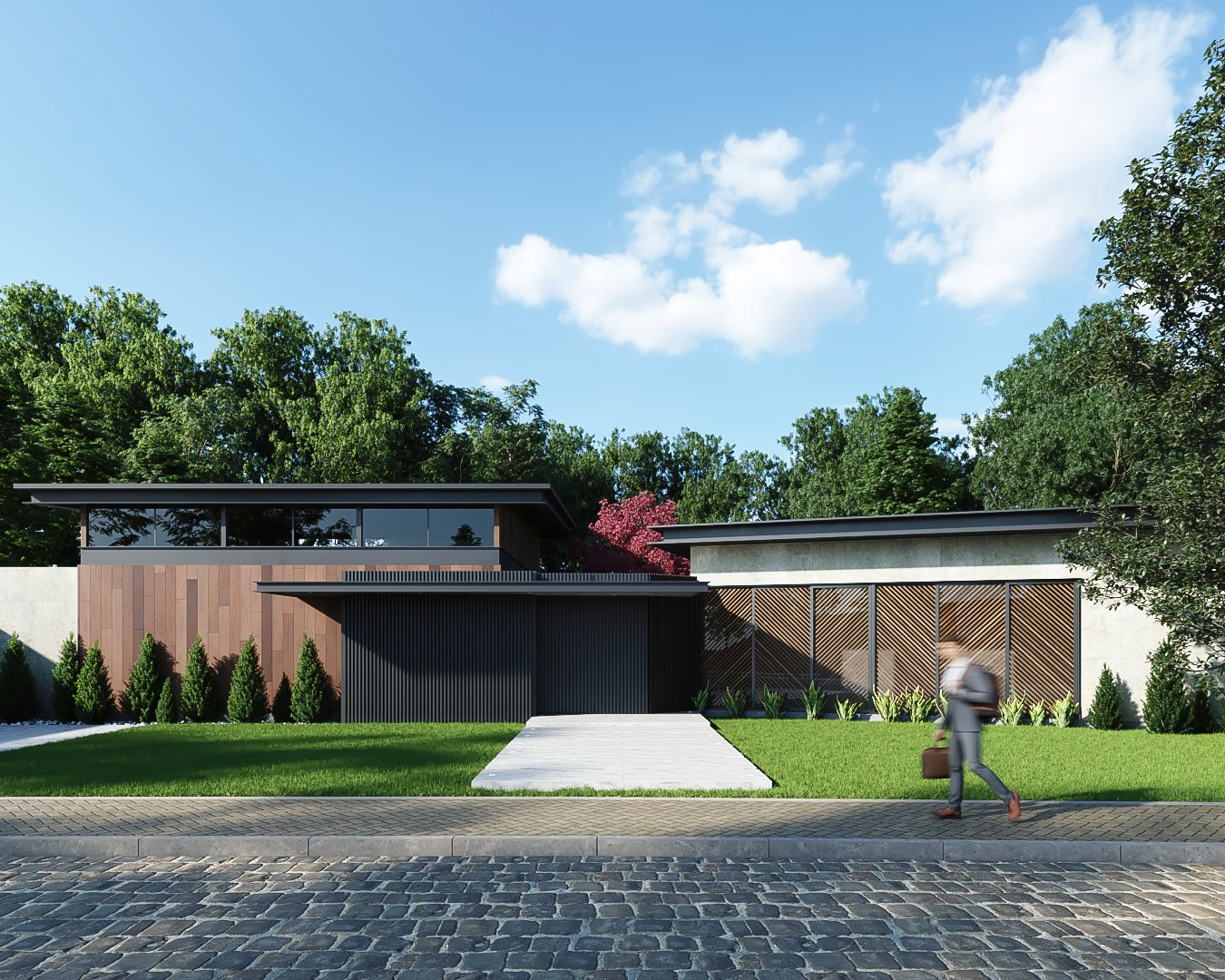 Exteriors Residential Render Architectural Visualization
