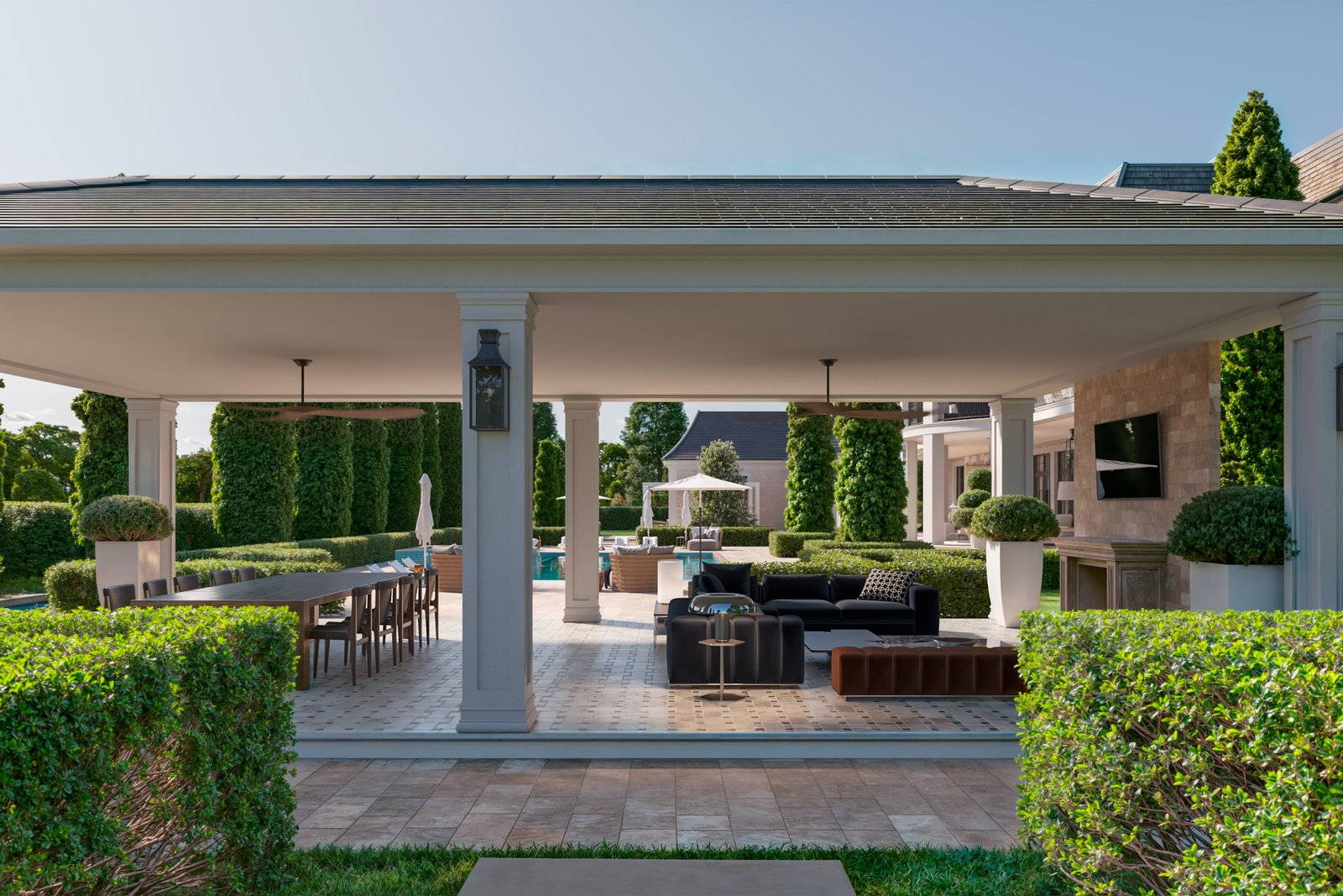 Exterior Residential Luxury Render Architectural Visualization