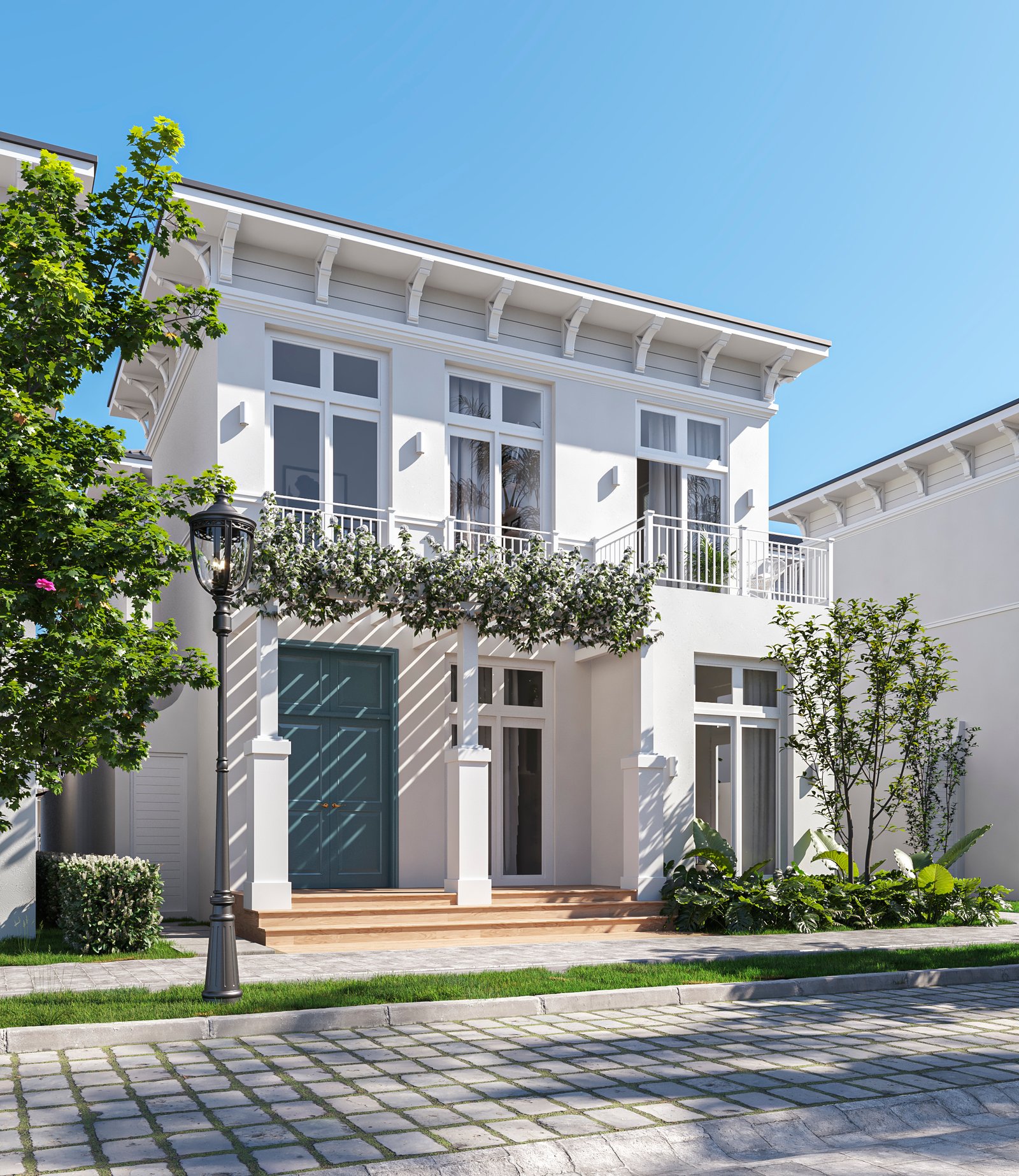 Exterior Residential Render Architectural Visualization