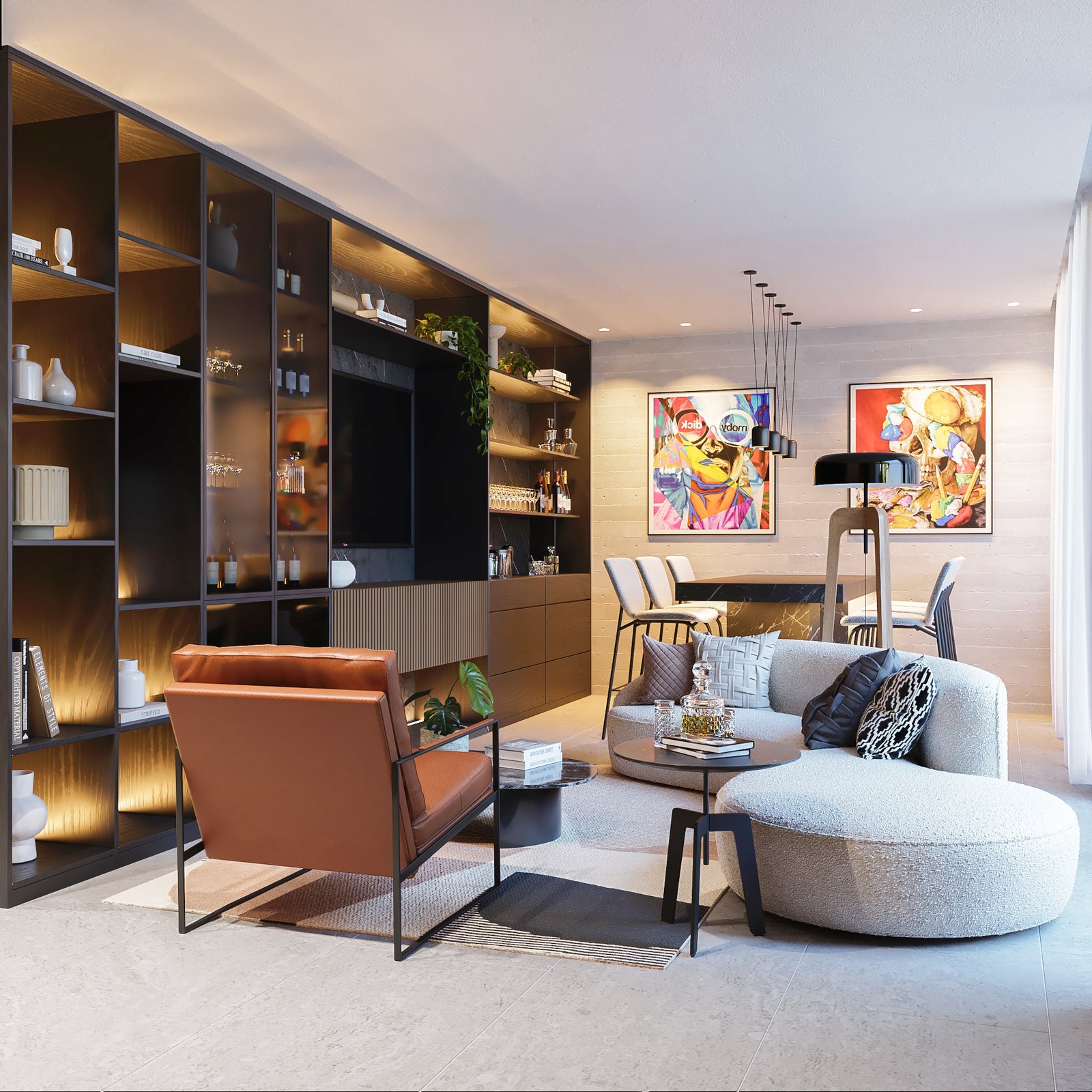 Interior Residential Render Architectural Visualization