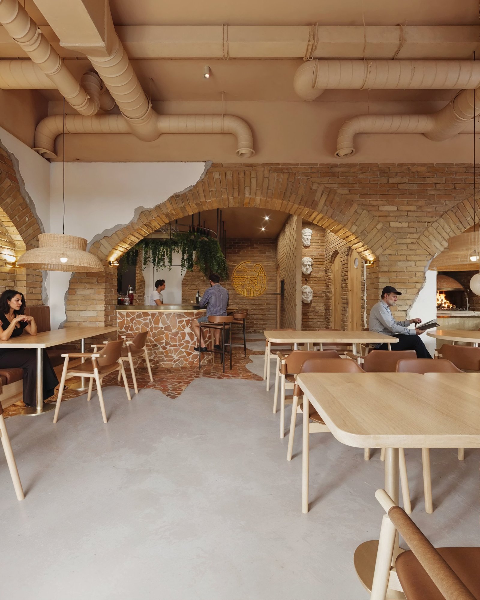 Interior Commercial Restaurant Render Architectural Visualization