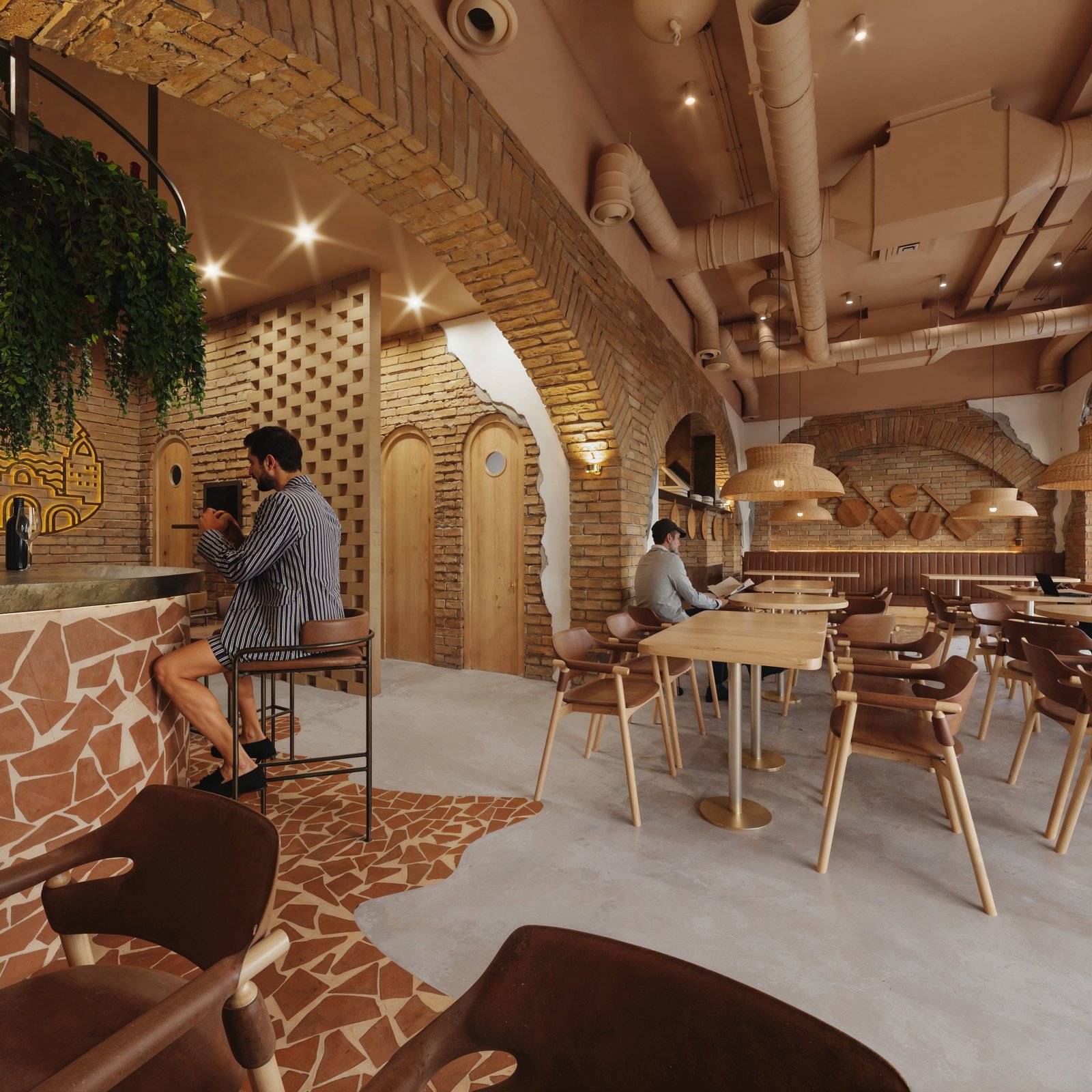 Interior Commercial Restaurant Render Architectural Visualization