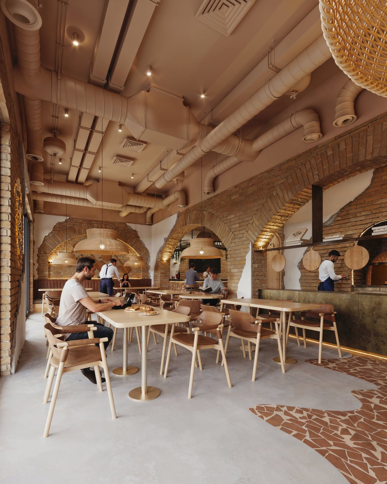 Interior Commercial Restaurant Render Architectural Visualization