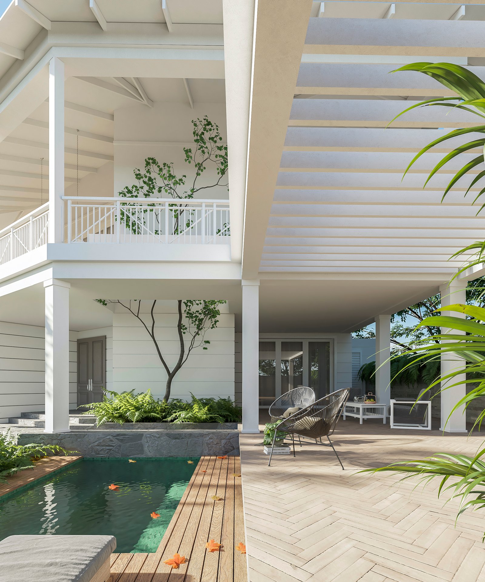 Exterior Residential Render Architectural Visualization