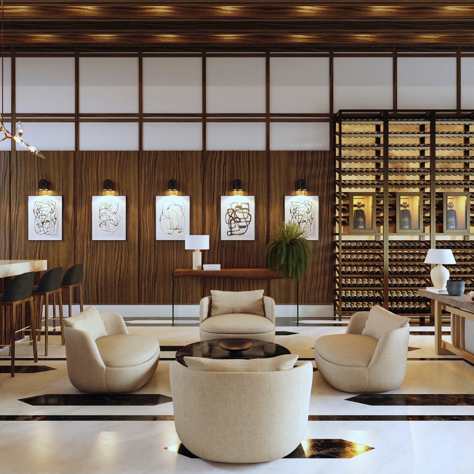 Interiors Residential Render Architectural Visualization