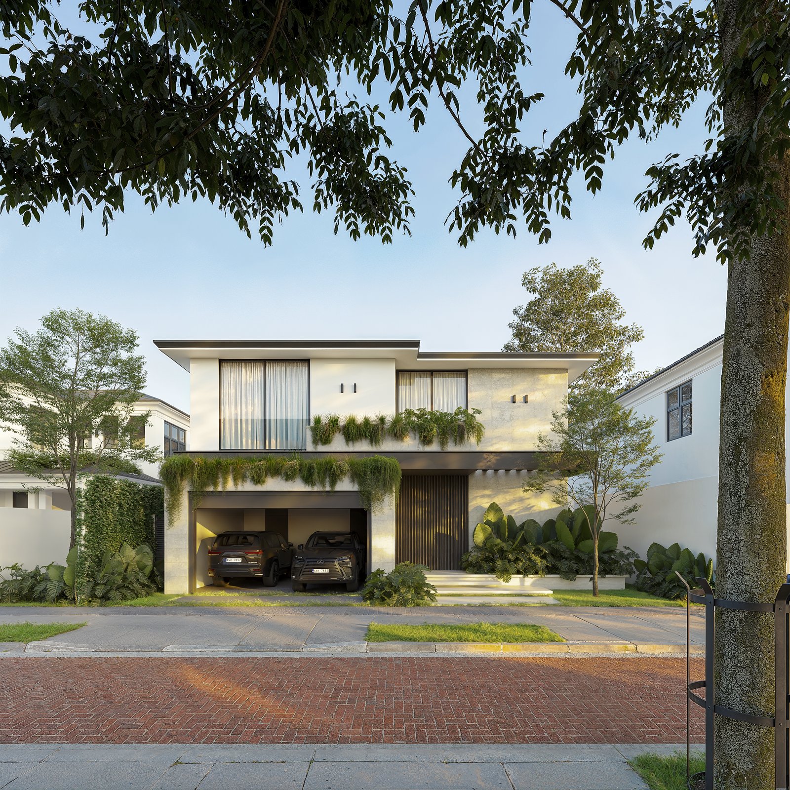 Exterior Residential Render Architectural Visualization