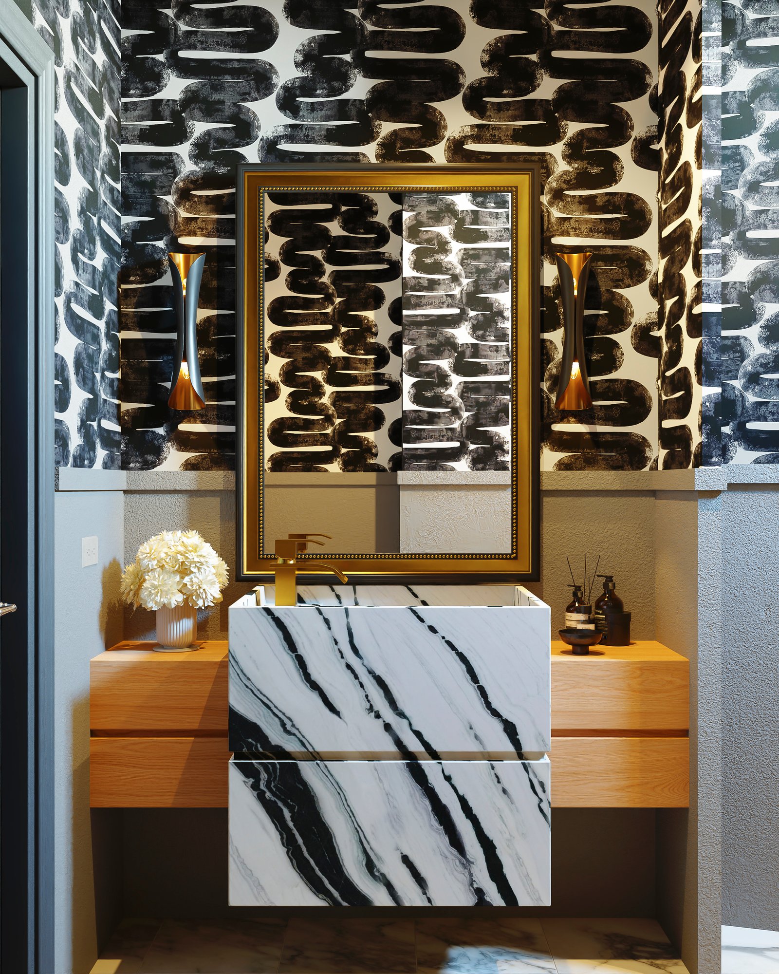 Interiors Residential Bathroom Render Architectural Visualization