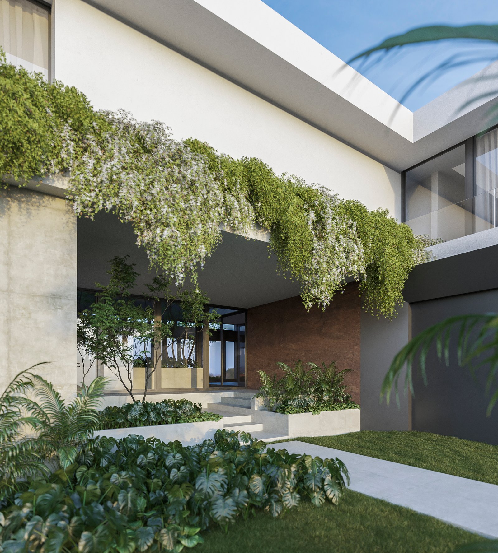 Exterior Residential Render Architectural Visualization