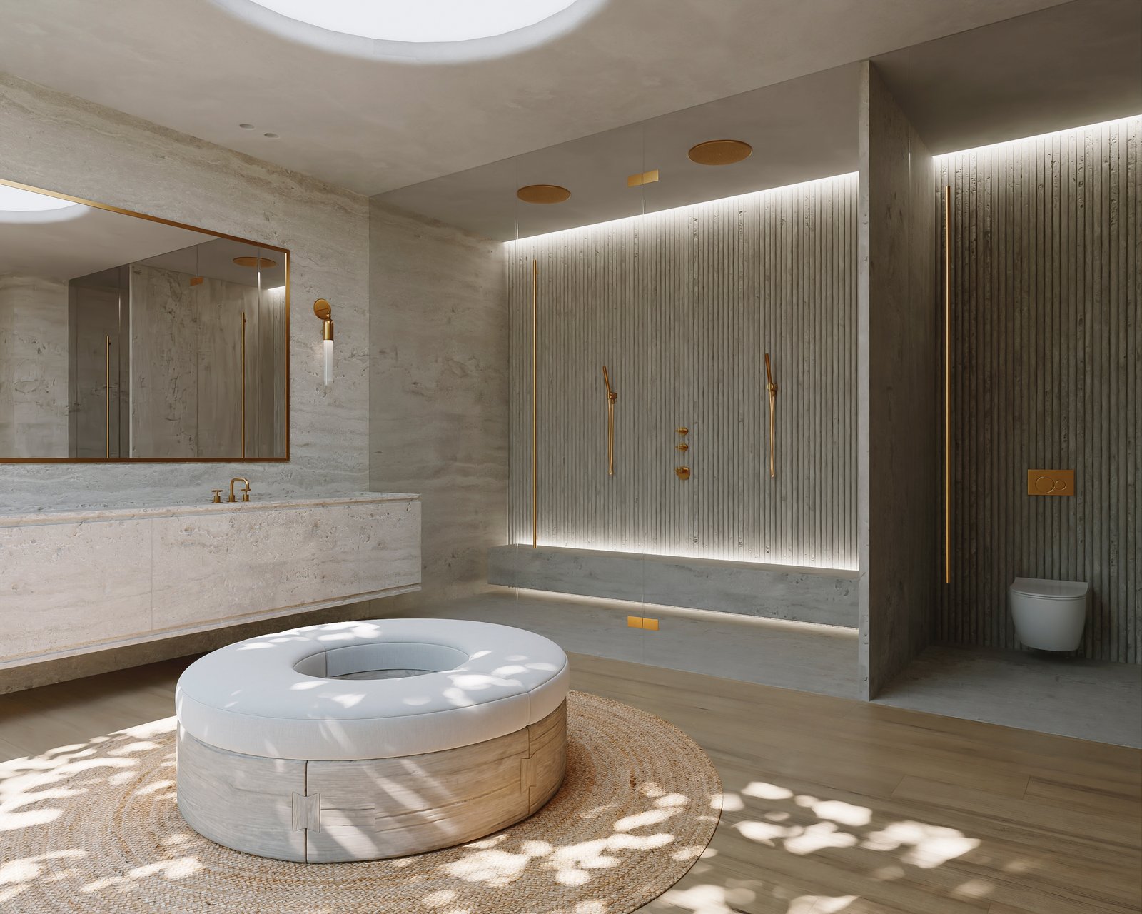 Interiors Residential Bathroom Render Architectural Visualization