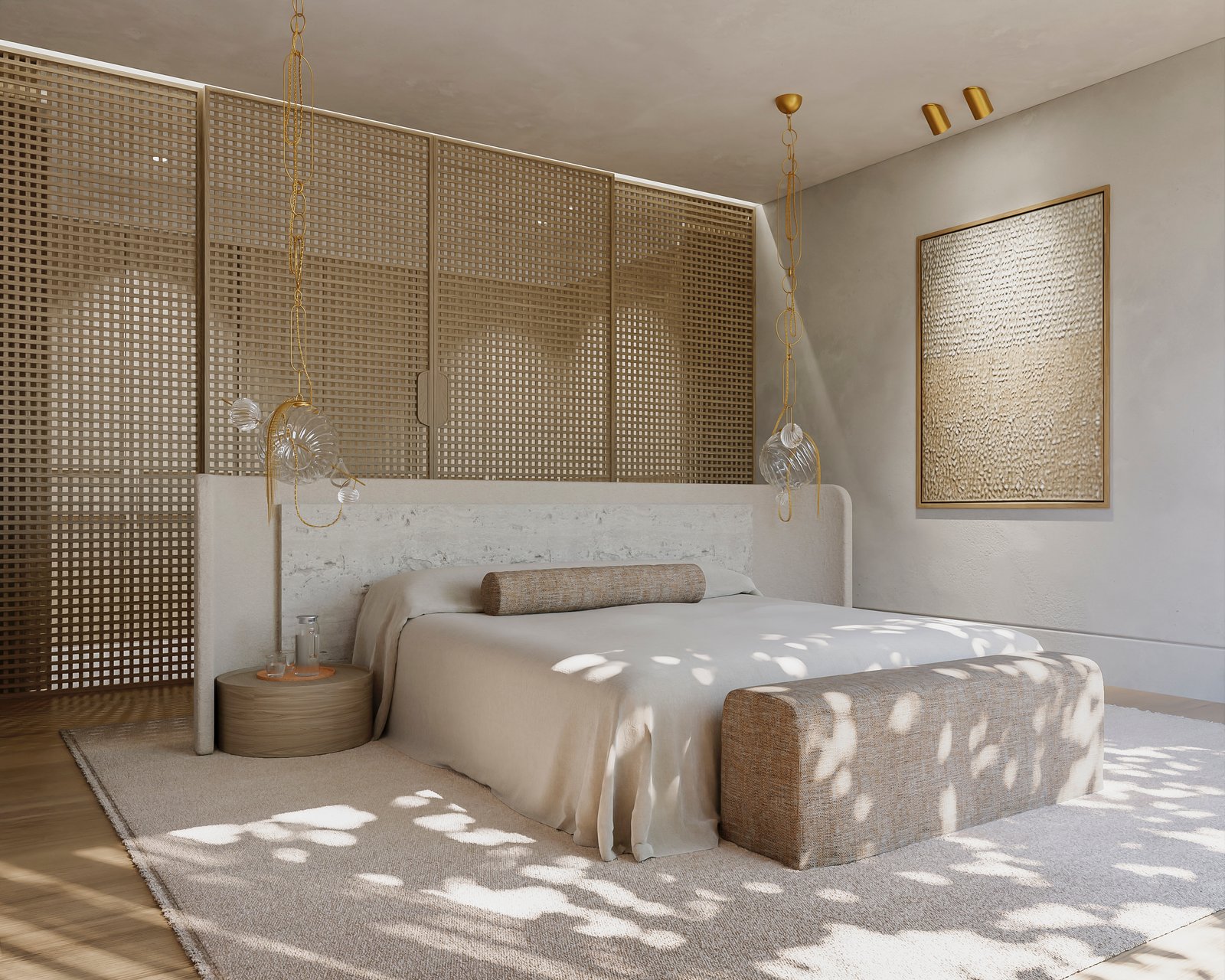 Interiors Residential Bedroom Render Architectural Visualization
