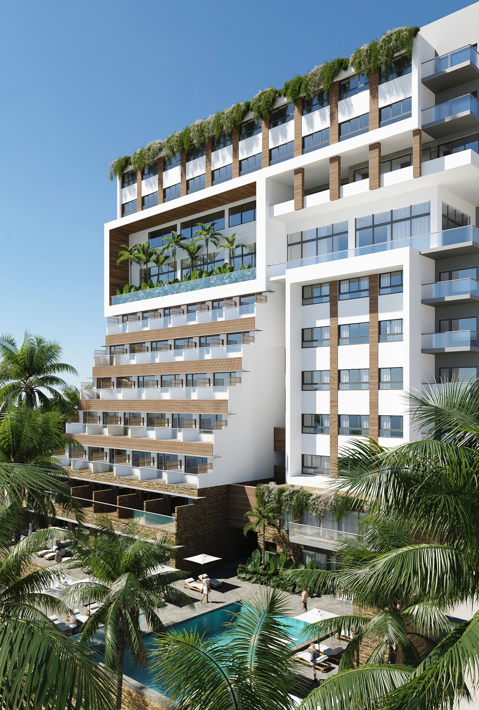 Exteriors Hotel Commercial Render Architectural Visualization