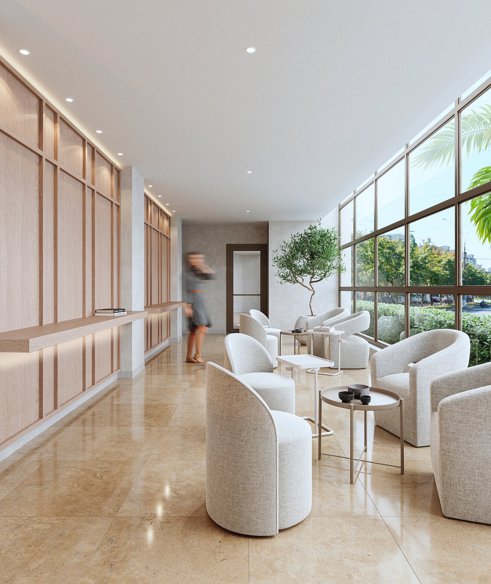Interiors Hotel Commercial Render Architectural Visualization