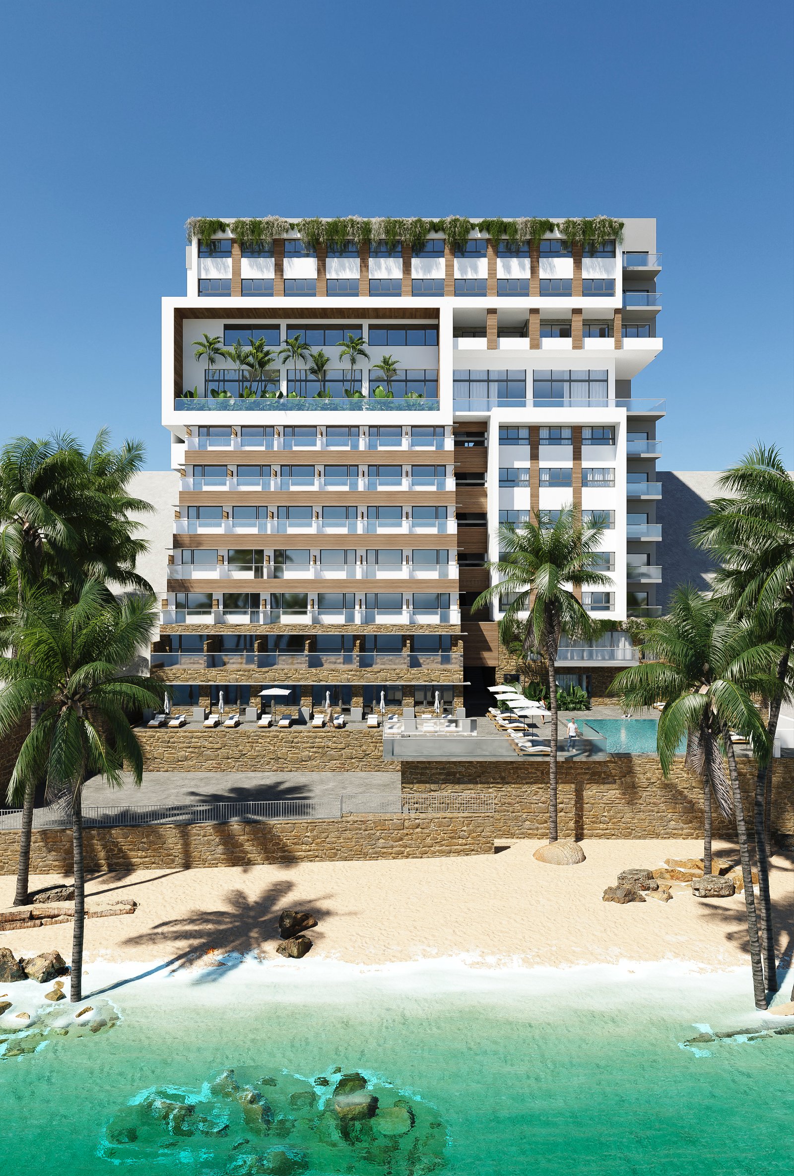 Exteriors Hotel Commercial Render Architectural Visualization