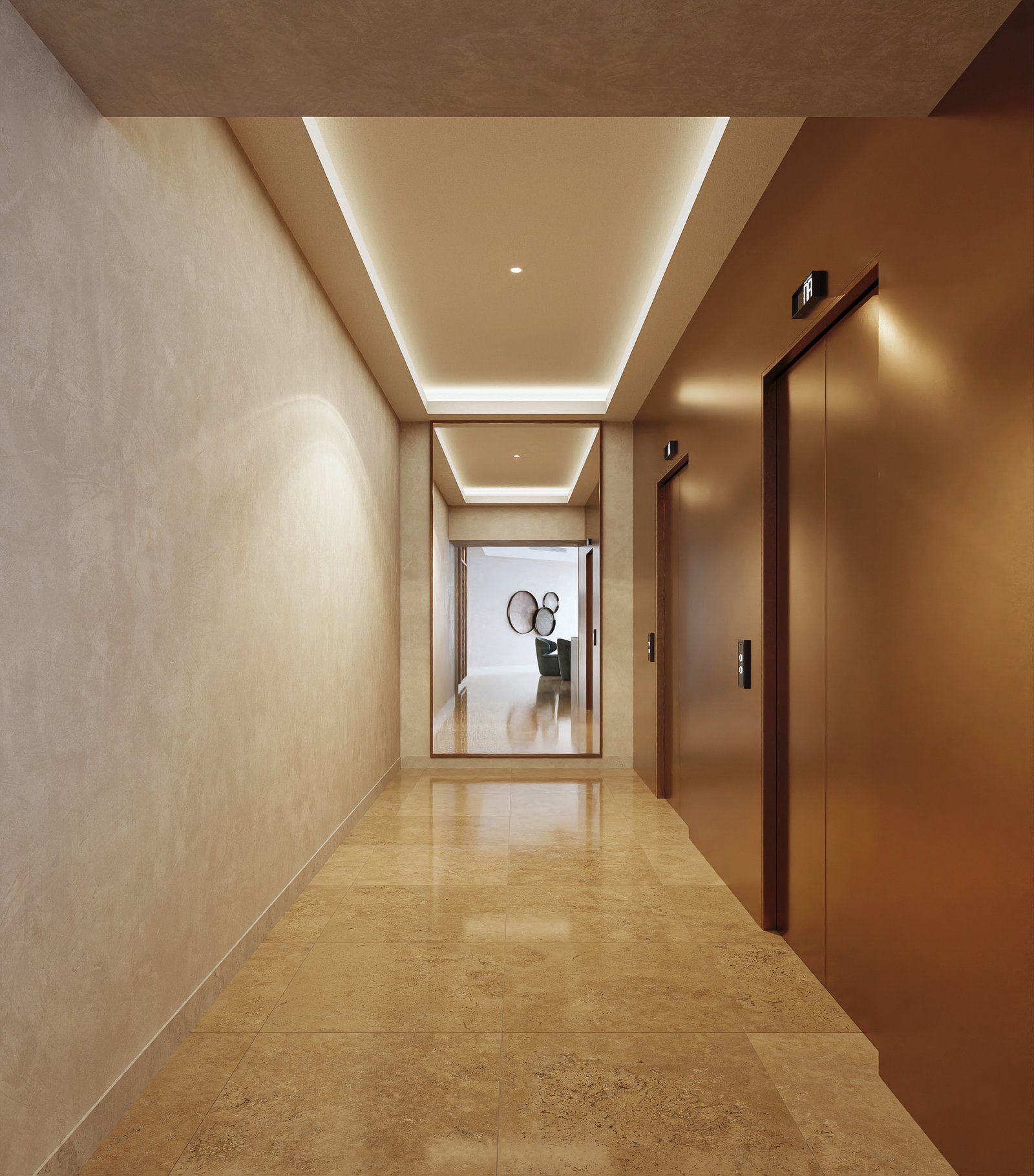 Interiors Hotel Commercial Render Architectural Visualization