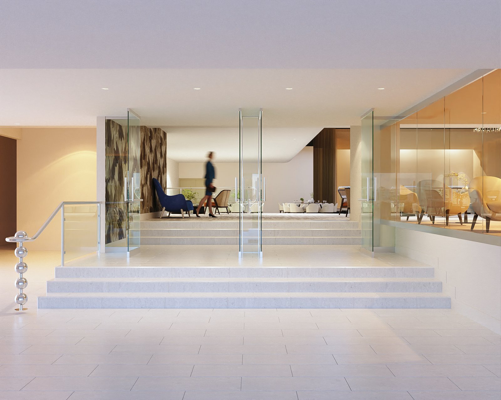 Interiors Hotel Commercial Render Architectural Visualization