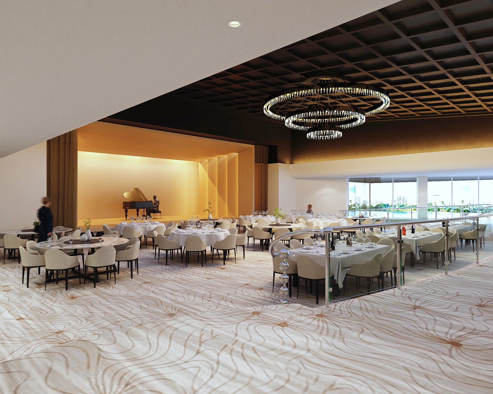 Interiors Hotel Commercial Render Architectural Visualization