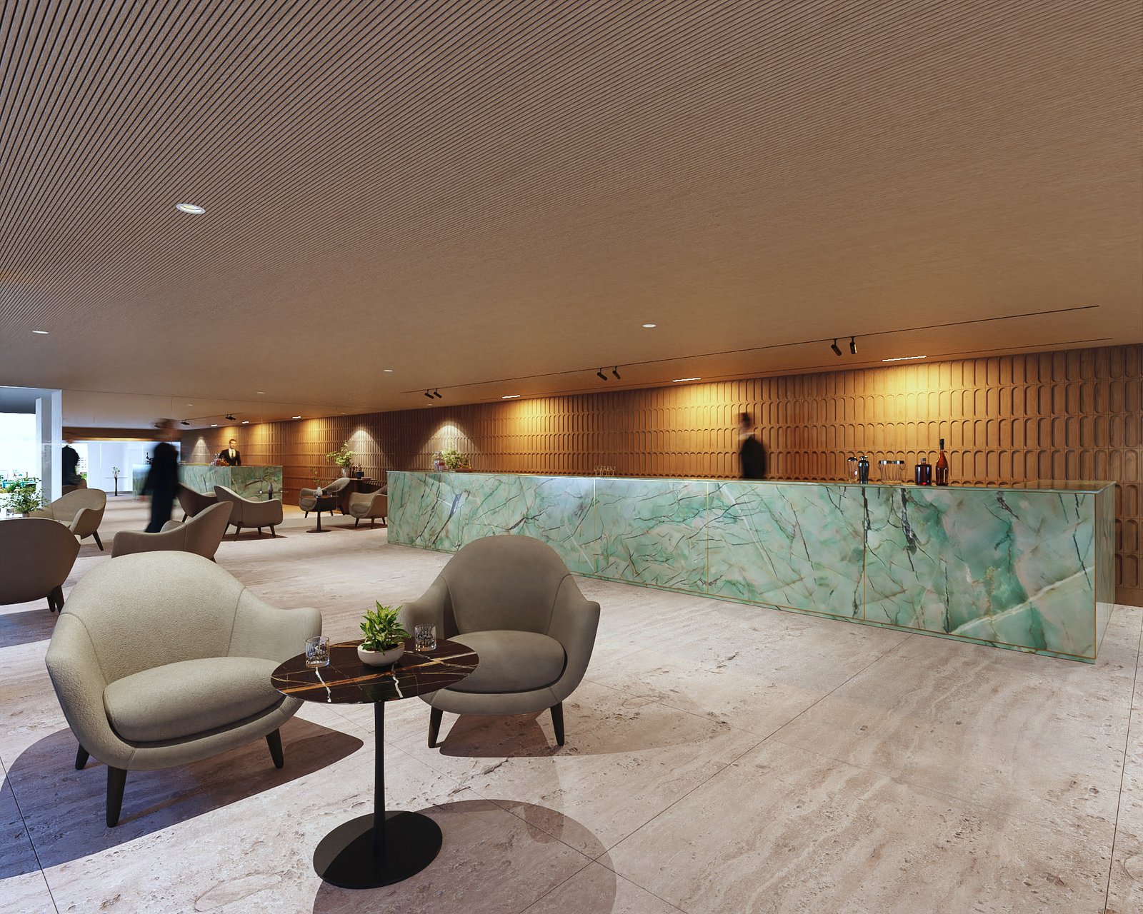 Interiors Hotel Commercial Render Architectural Visualization