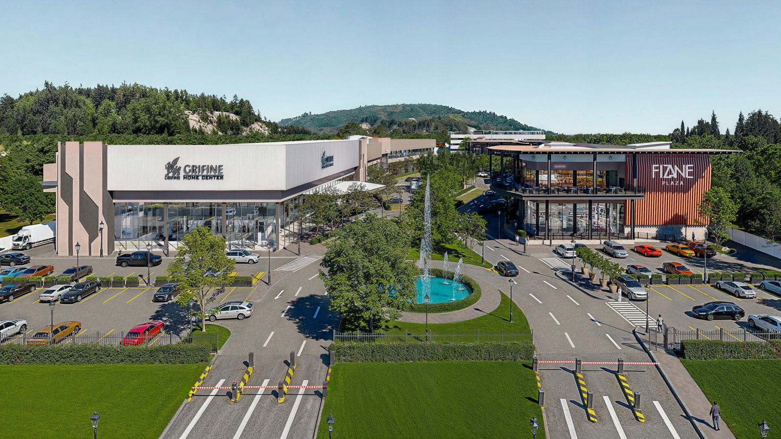 Project 39 image 2 Exteriors Commercial UrbanPlanning Fizane Stores Render Architectural Visualization