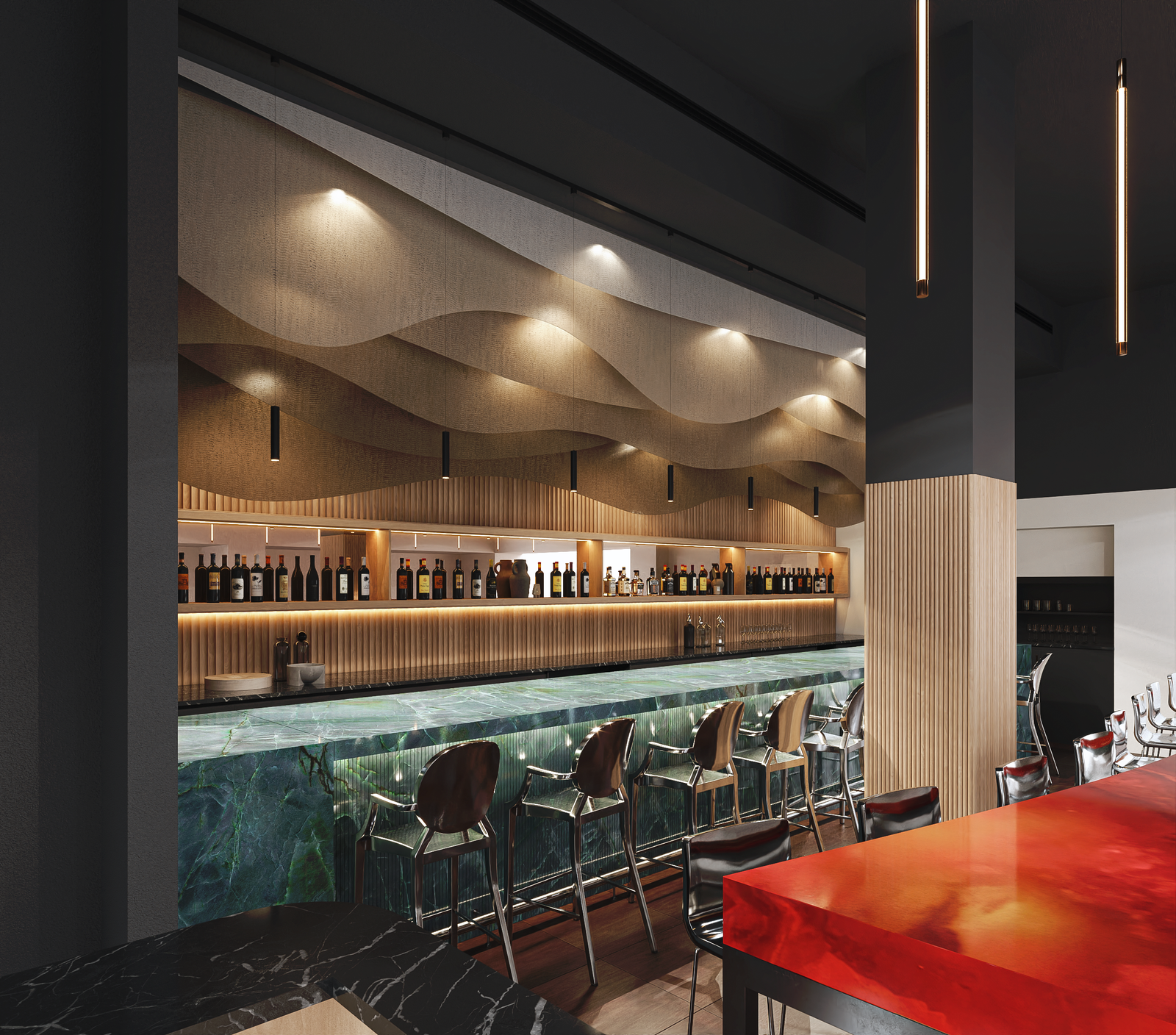 Project 42 image 9 Interiors Commercial Restaurants Render Architectural Visualization