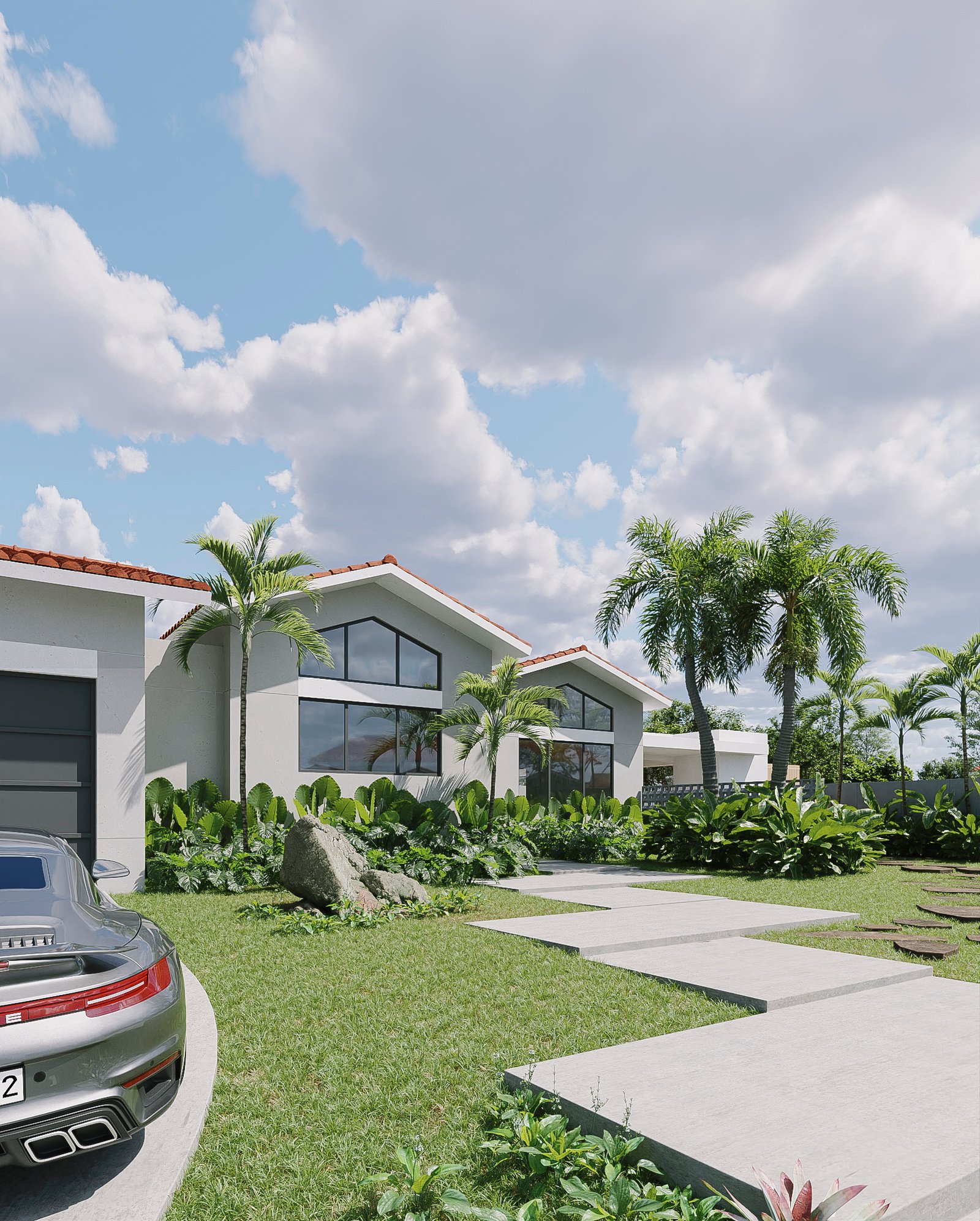 Project 44 image 5 Exteriors Residential Render Architectural Visualization