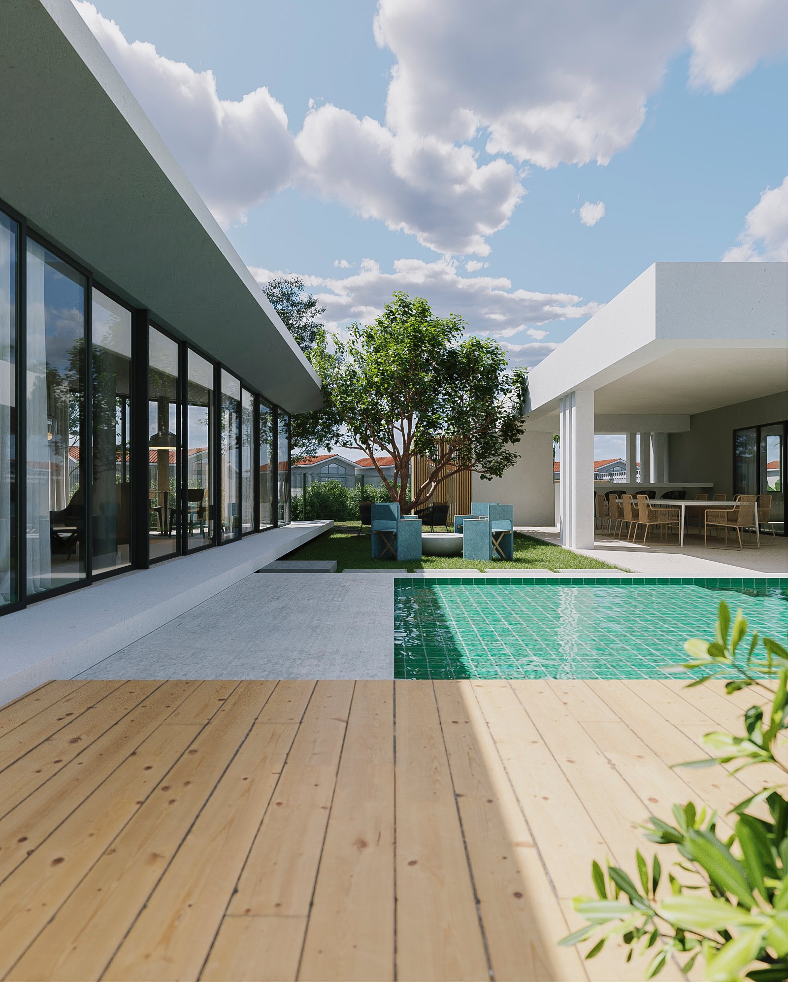 Project 44 image 9 Exteriors Residential Render Architectural Visualization