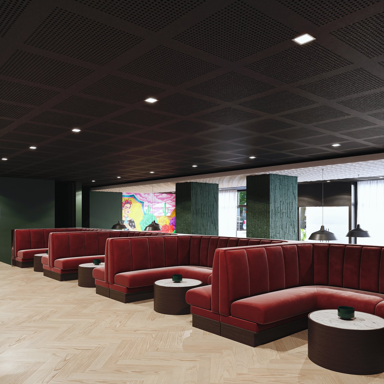 Project 48 image 3 Interiors Commercial Restaurant RosaMezcal Render Architectural Visualization