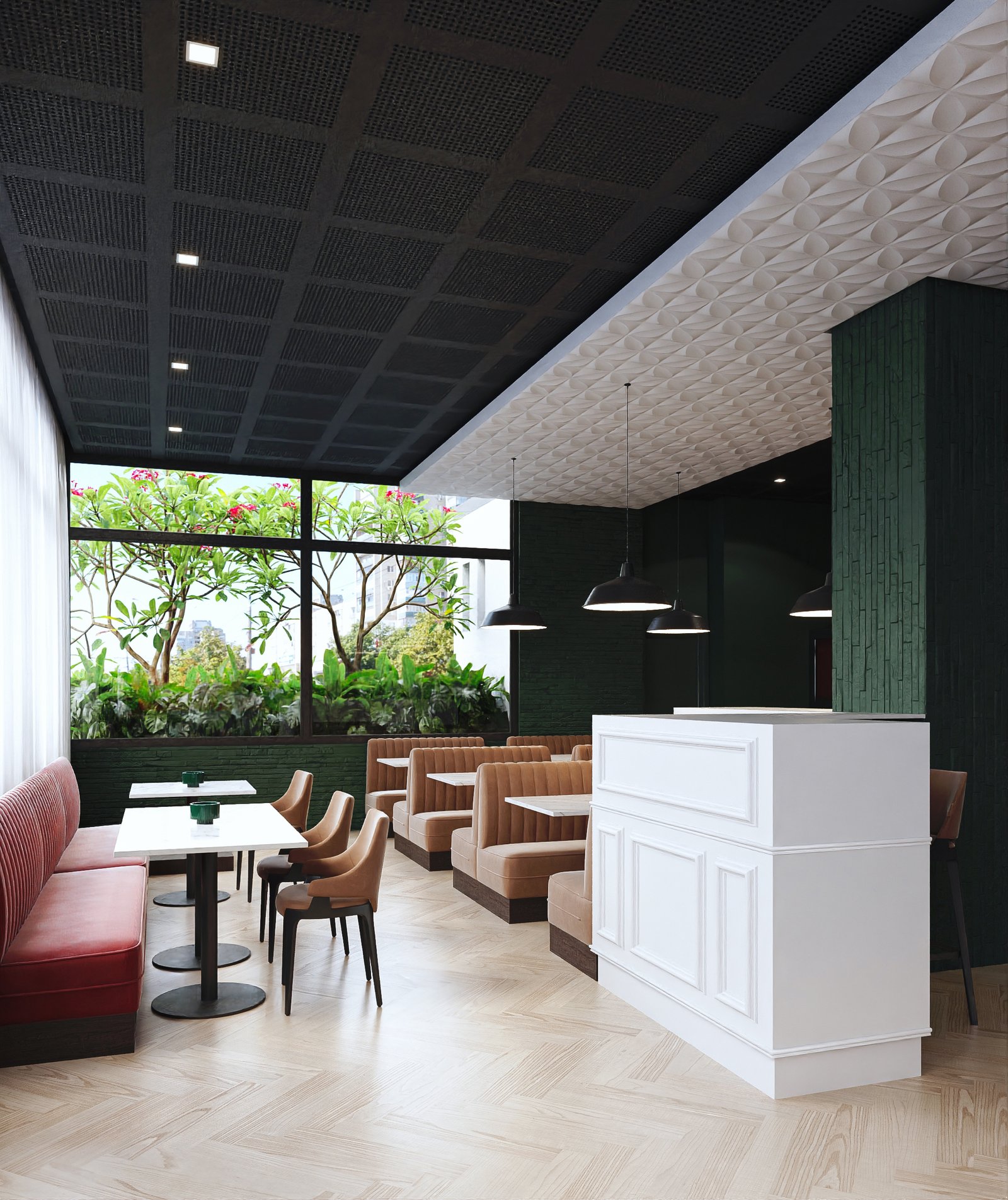 Project 48 image 2 Interiors Commercial Restaurant RosaMezcal Render Architectural Visualization