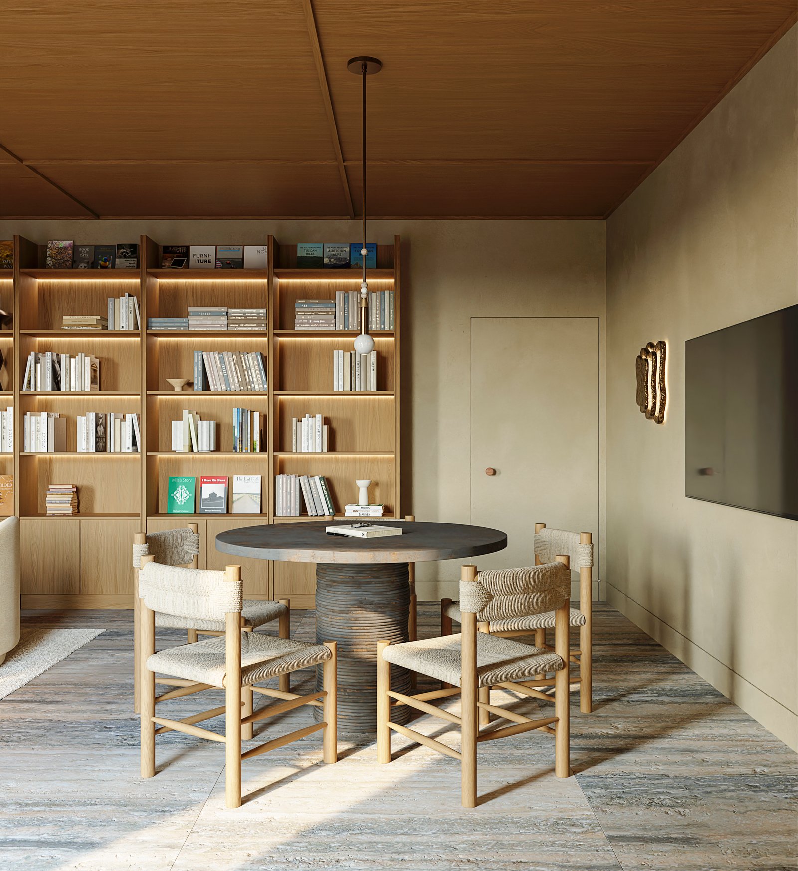 Project 49 image 3 Interiors Residential Office  Render Architectural Visualization