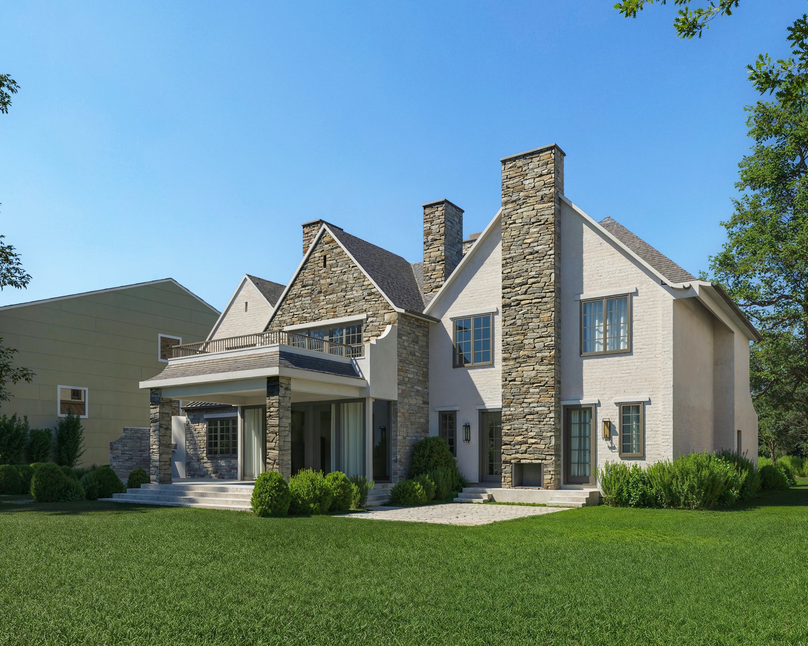 Exteriors Residential Render Architectural Visualization