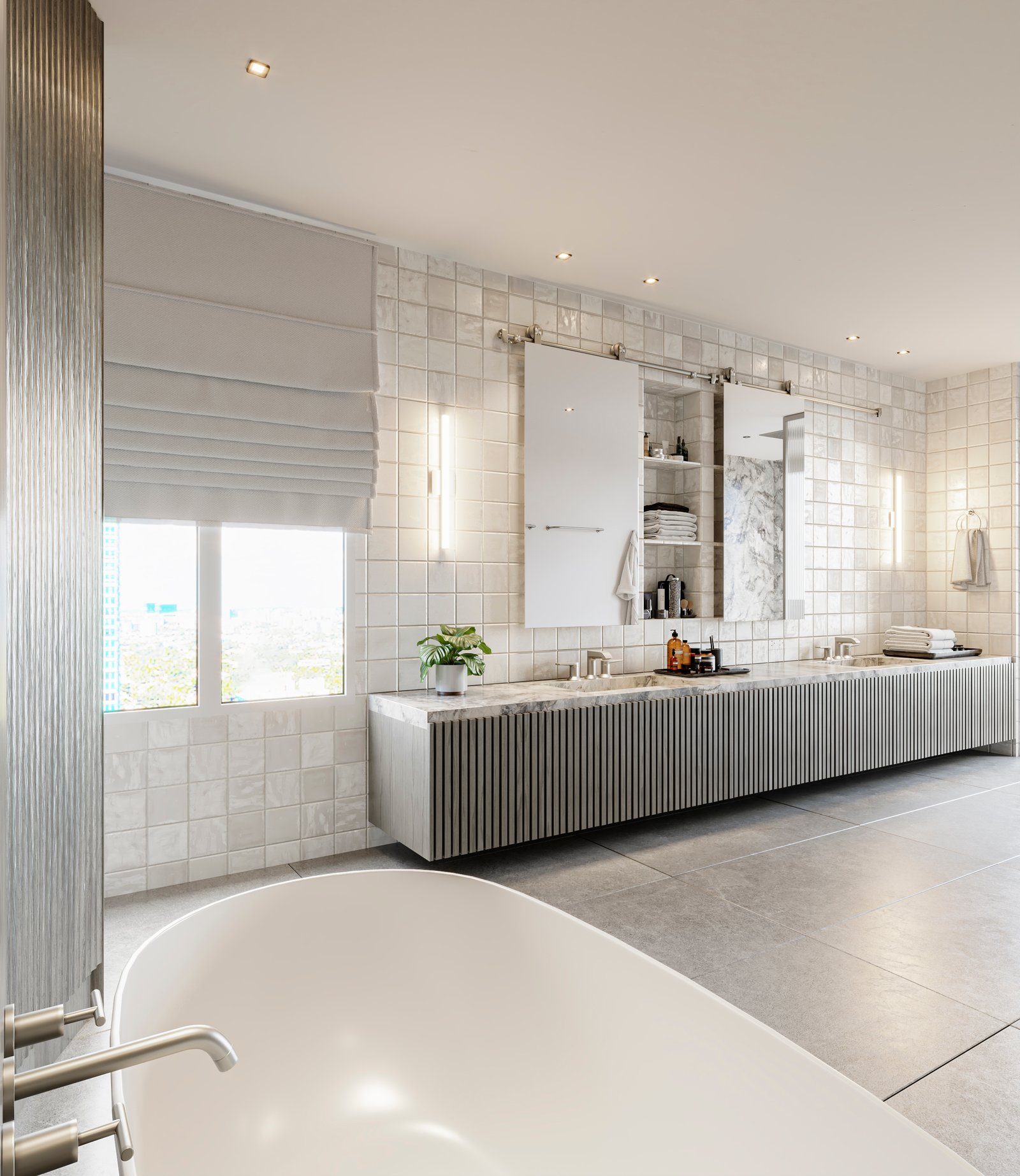 Interiors Bathroom Hotel Commercial Render Architectural Visualization