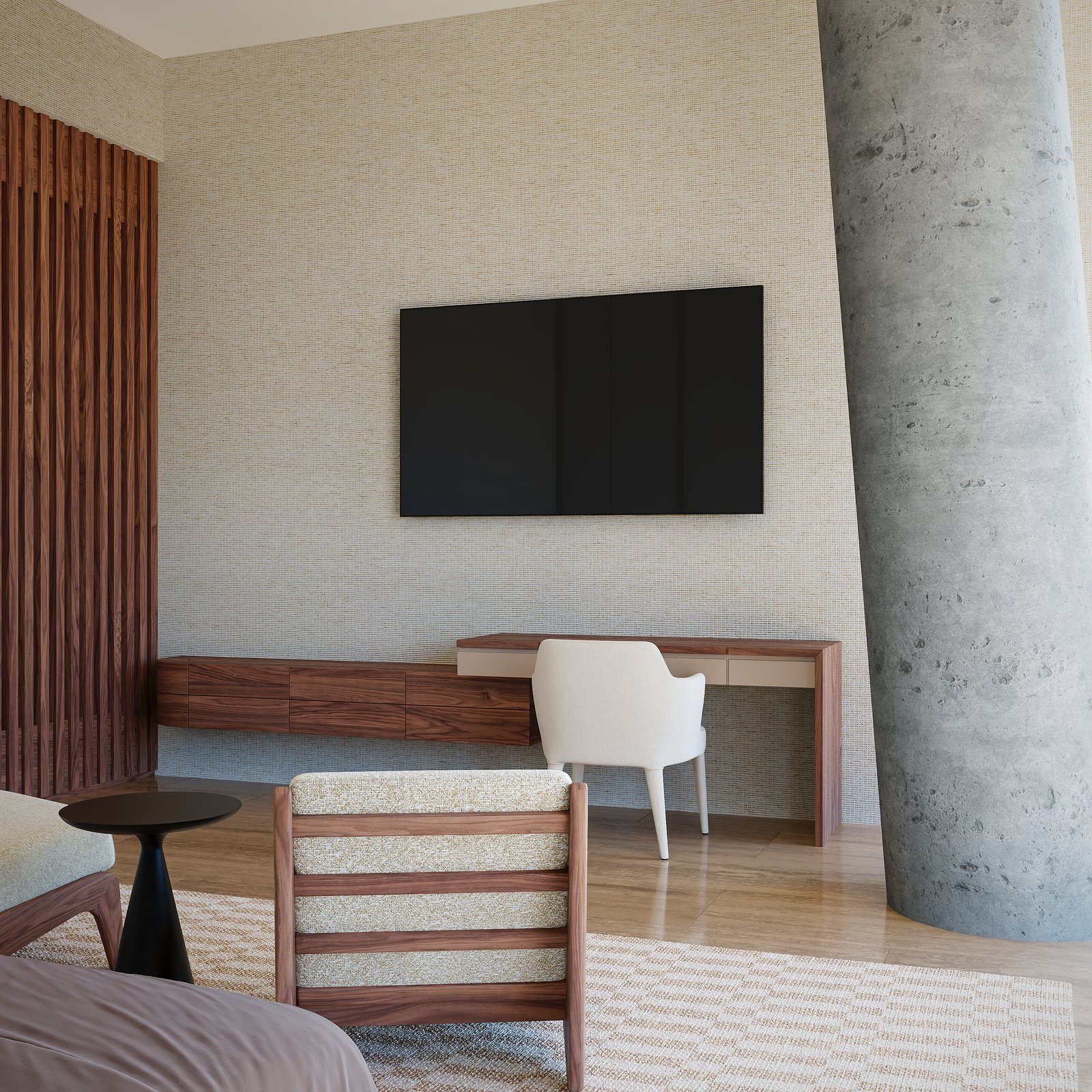 Interiors Hotel Commercial Render Architectural Visualization