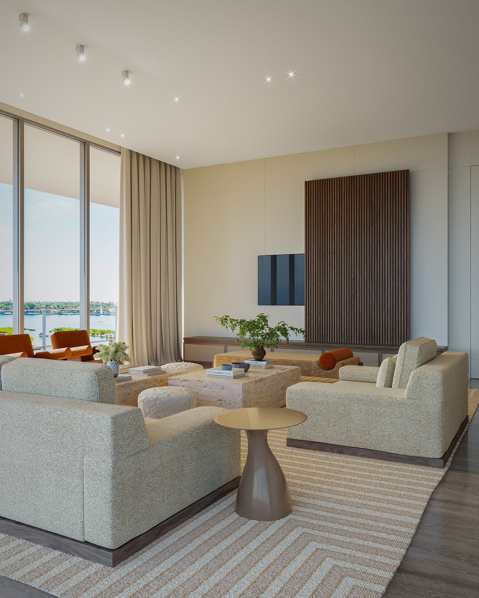 Interiors Hotel Commercial Render Architectural Visualization