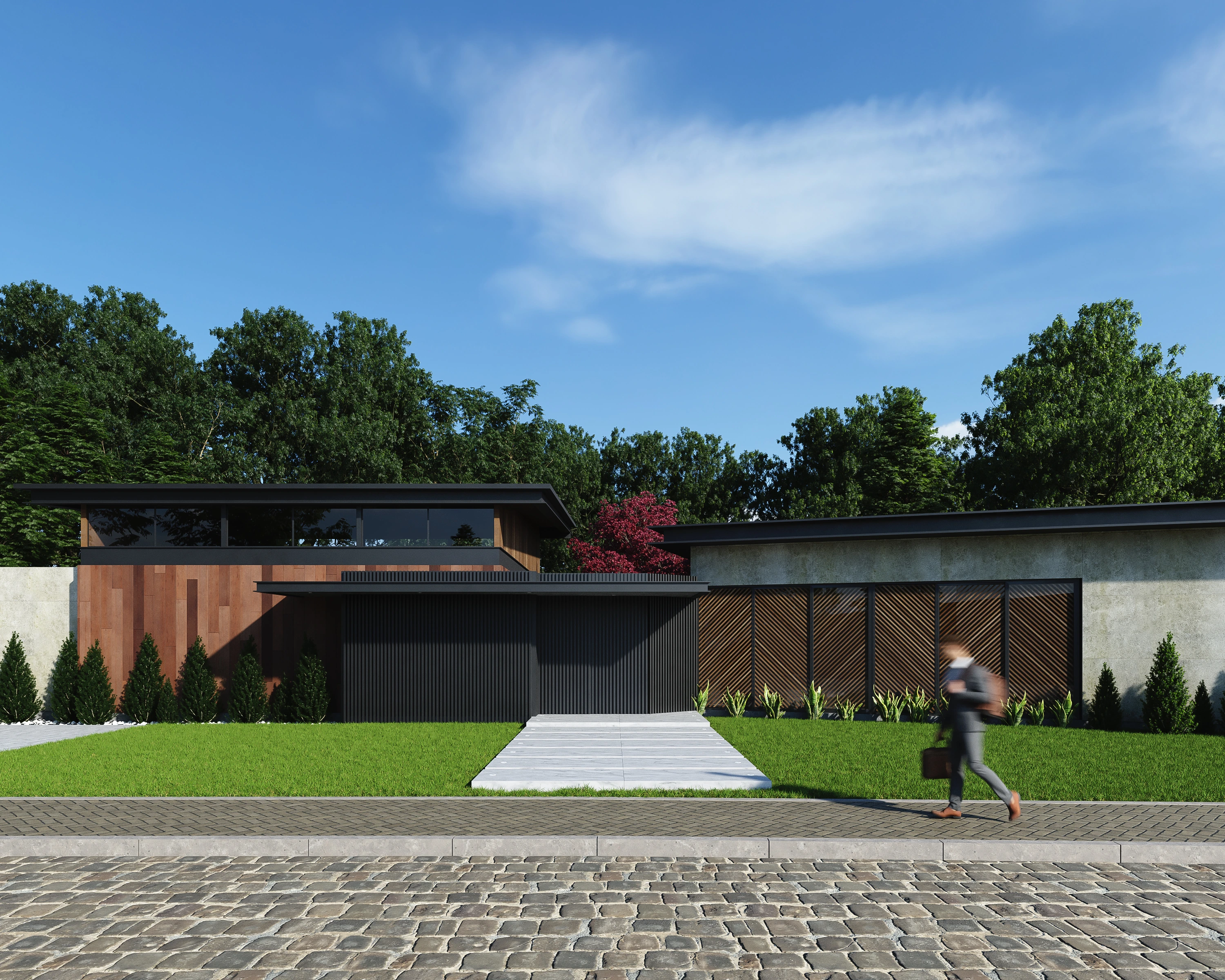 Exteriors Residential Render Architectural Visualization