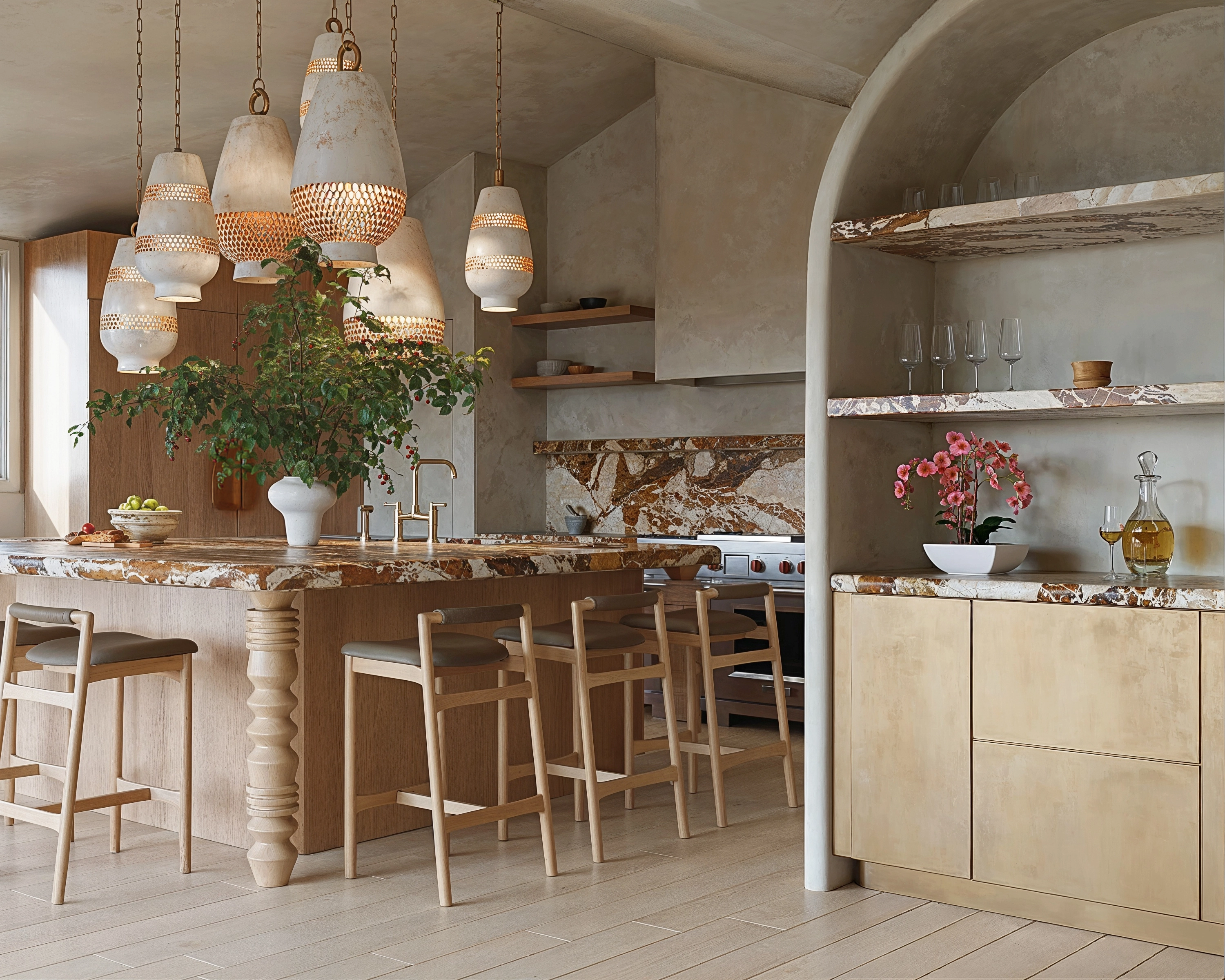 Kitchen Interiors Residential Render Architectural Visualization