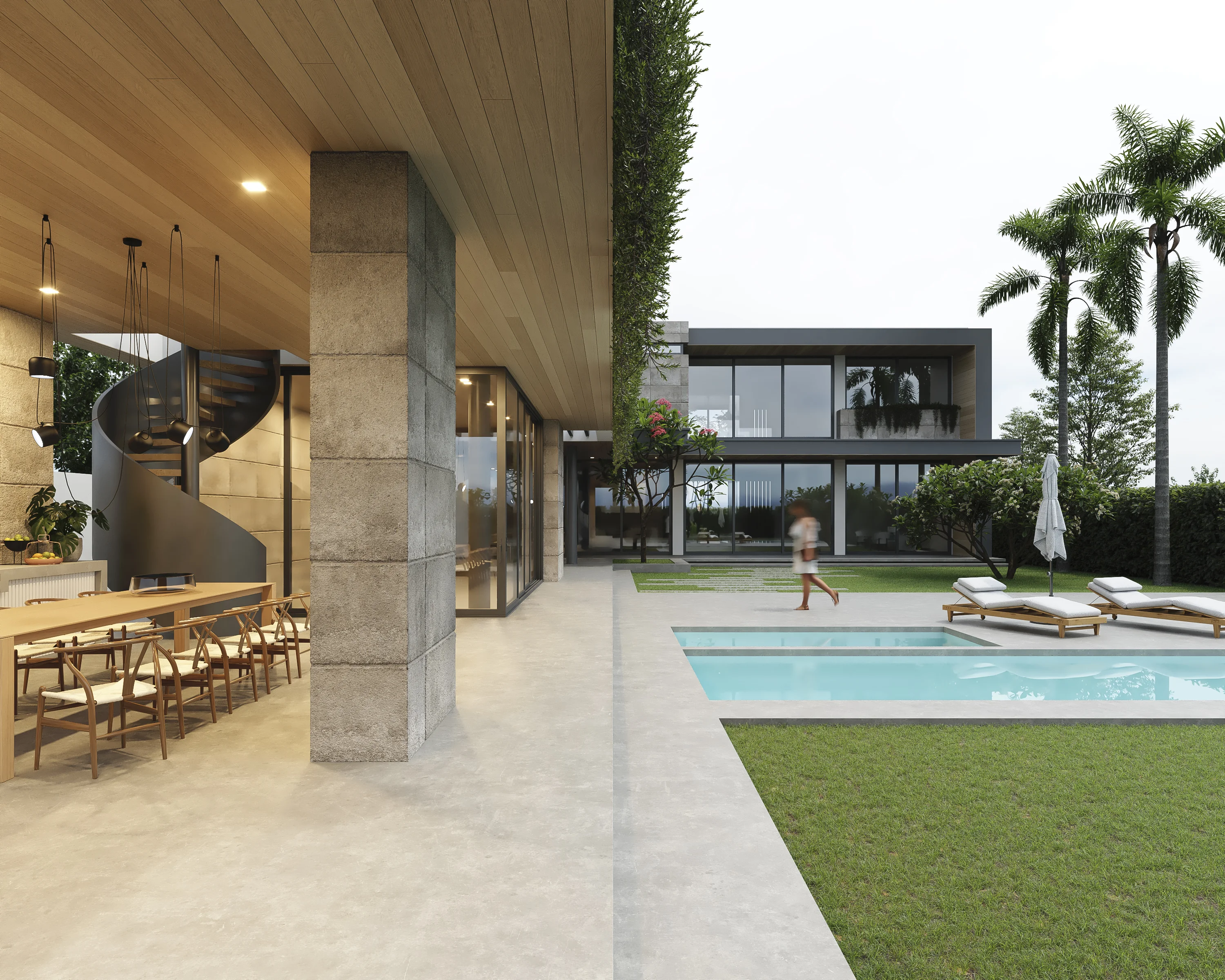 Exteriors Residential Render Architectural Visualization