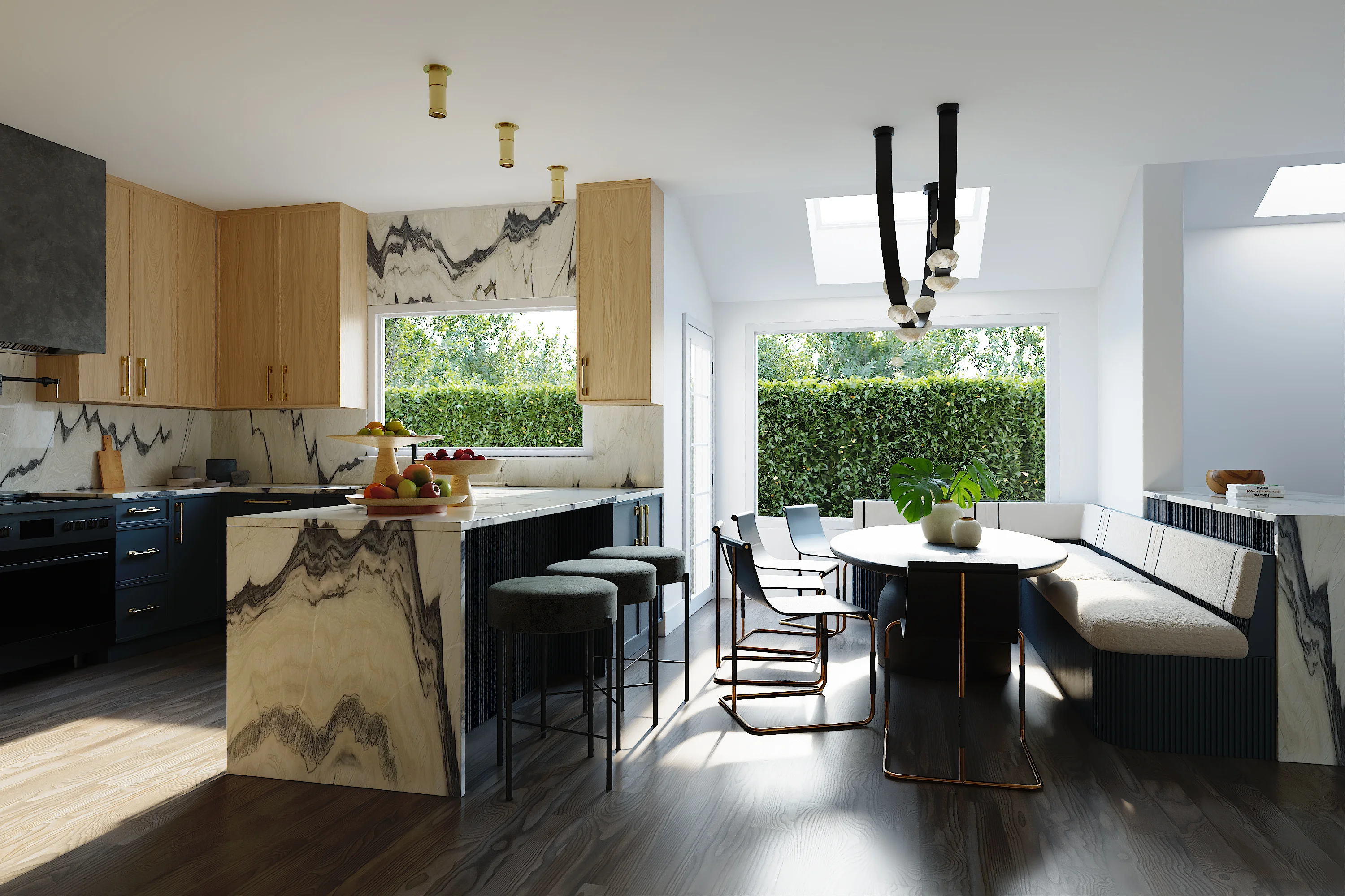 Interiors Residential Kitchen Render Architectural Visualization