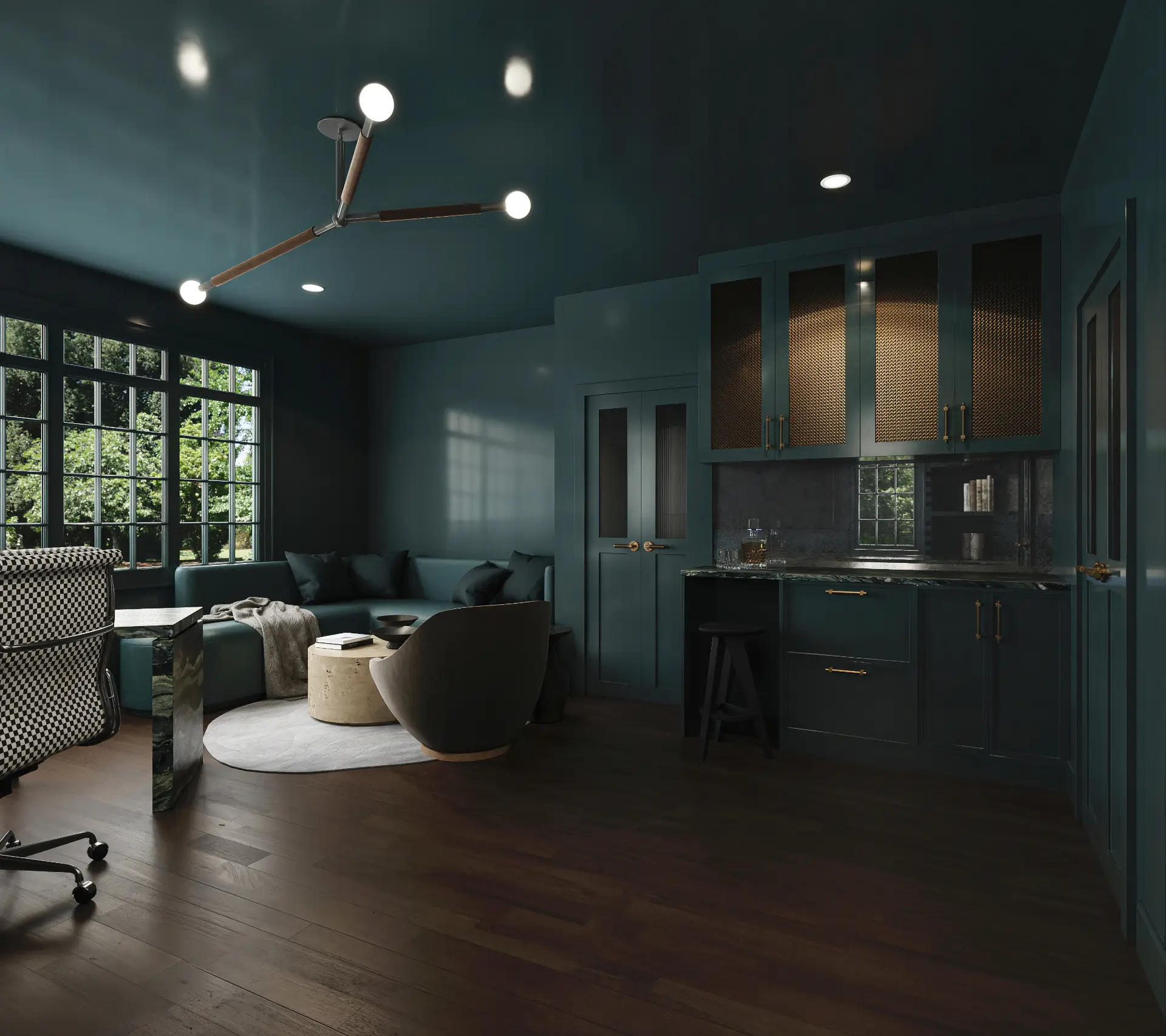 Interiors Office Residencial Render Architectural Visualization